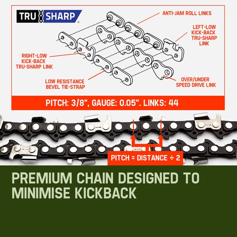 BAUMR-AG 65cc 7in1 Long Reach Garden Multi-tool, Pole Saw, Hedge & Line Trimmer, Brush Cutter, 12 Tree Trimming Pruning Chainsaw Bar, 2 Extension Shafts
