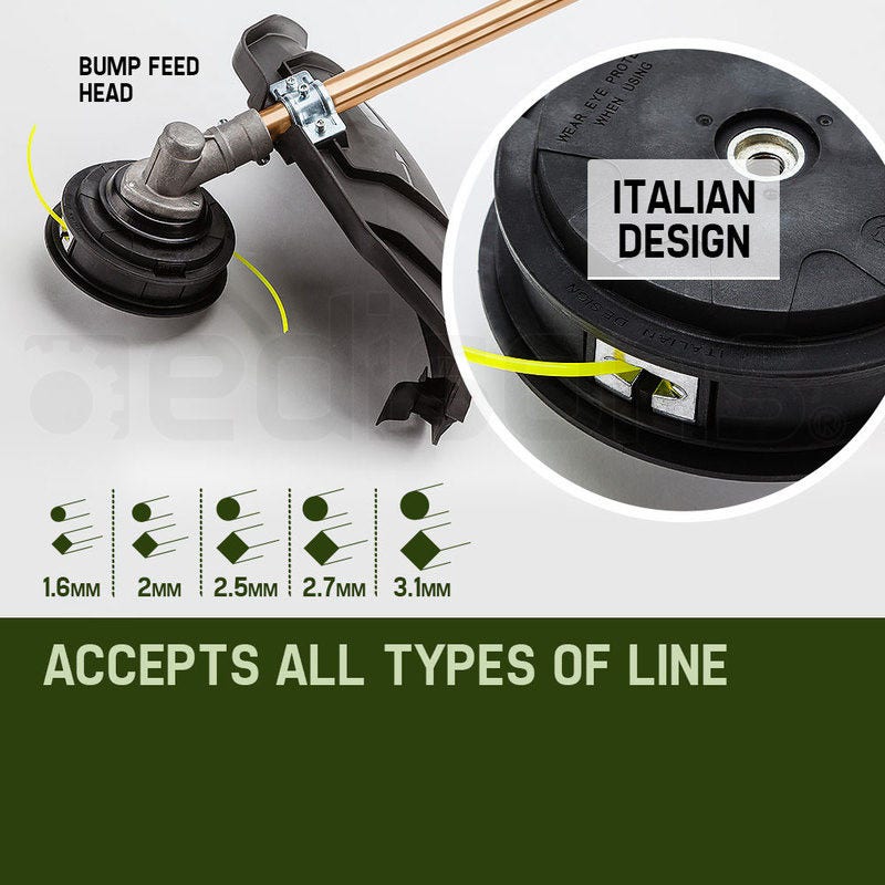 BAUMR-AG 65cc 7in1 Long Reach Garden Multi-tool, Pole Saw, Hedge & Line Trimmer, Brush Cutter, 12 Tree Trimming Pruning Chainsaw Bar, 2 Extension Shafts