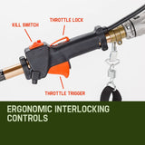 Baumr-AG Pole Chainsaw Brush Cutter Whipper Snipper Hedge Trimmer Multi Tool - 45-Degree Angle