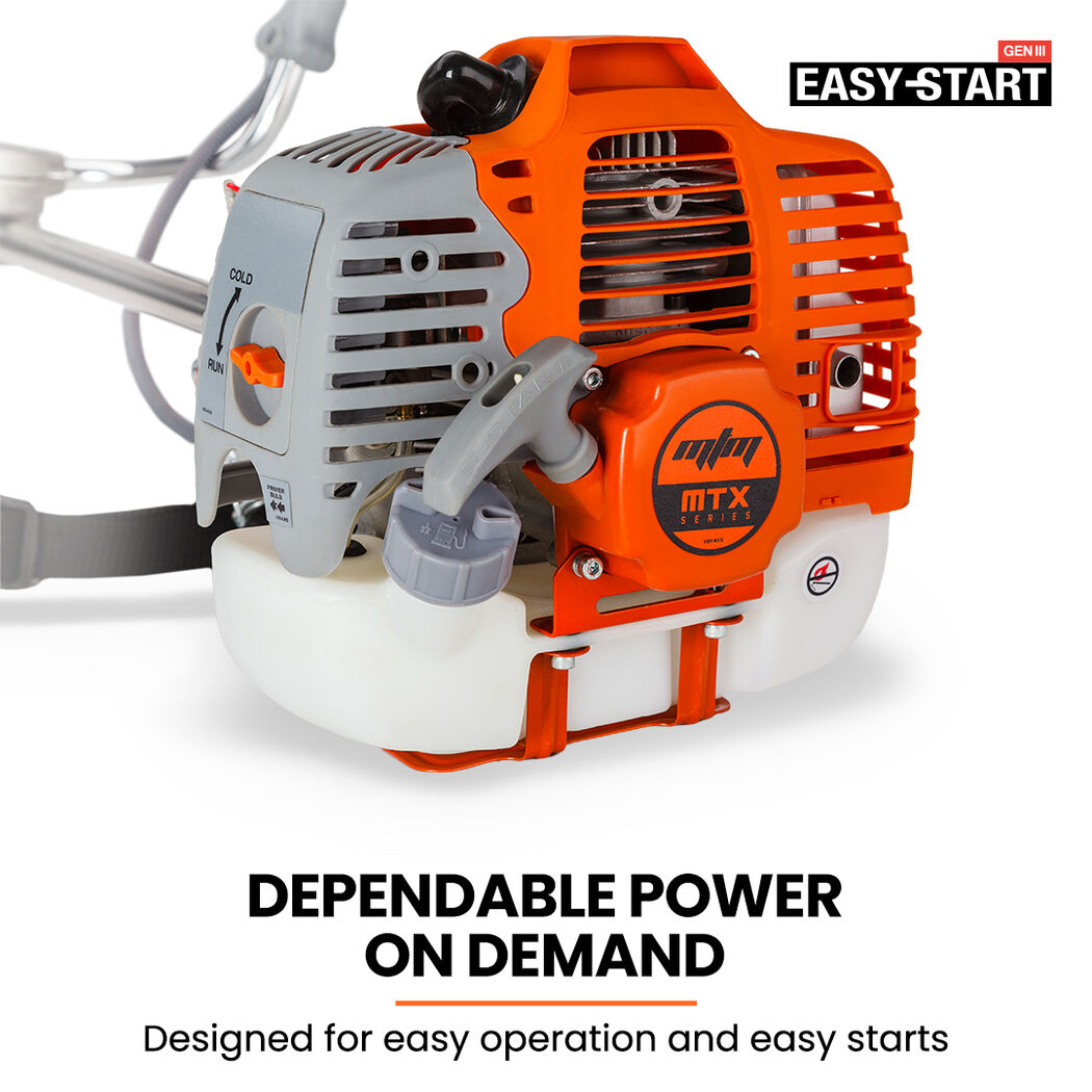 MTM 62cc 7in1 Brush Cutter Garden Multi-Tool , Pole Hedge & Line Trimmer, Bullhorn Handle, 12 Tree Trimming Pruning