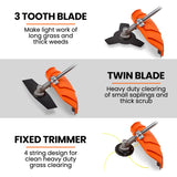 MTM 62cc 7in1 Brush Cutter Garden Multi-Tool , Pole Hedge & Line Trimmer, Bullhorn Handle, 12 Tree Trimming Pruning - Extra Image