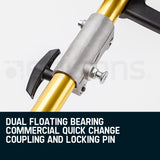 Baumr-AG Brush Cutter Brushcutter Extension Pole Tool Replacement Parts Attachment - Top-Down View