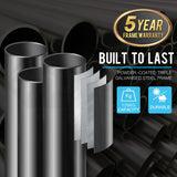 UP-SHOT 10ft Round Kids Trampoline with Curved Pole Design, Basketball Set and Sprinkler Accessory, Black and Orange - Extra Image