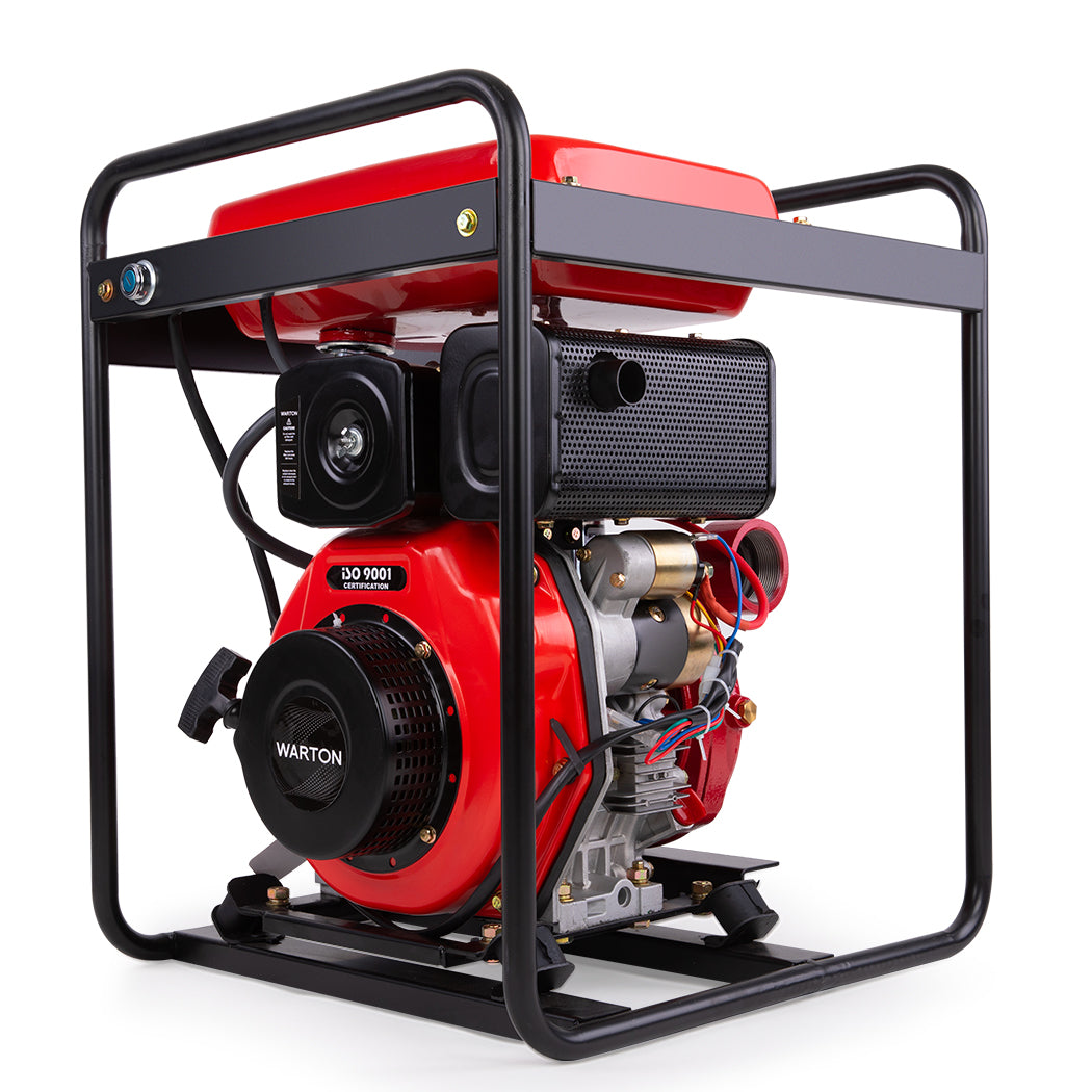 WARTON 2 8HP Diesel High Pressure Water Pump Fire Fighting Irrigation Farm 2 Inch