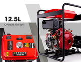 WARTON 2 8HP Diesel High Pressure Water Pump Fire Fighting Irrigation Farm 2 Inch - 45-Degree Angle