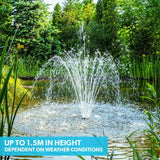 PROTEGE 10W Solar Powered Water Fountain Pump Pond Kit with Eco Filter Box - Front View
