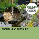 PROTEGE 5W Solar Powered Fountain Submersible Water Pump Panel Kit Garden Pond - 45-Degree Angle