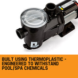PROTEGE Swimming Pool Pump Water 1200W 1.6HP Self Priming Filter Electric Spa - Front View