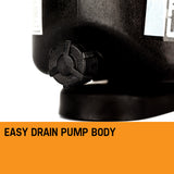 PROTEGE Swimming Pool Pump Water 1200W 1.6HP Self Priming Filter Electric Spa - 45-Degree Angle