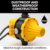 PROTEGE Automatic Water Pump Controller Pressure Electric Electronic Switch - Close-Up Angle