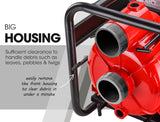 WARTON 8HP 3 Petrol Trash Water Transfer Pump Pressure Firefighting Irrigation - 45-Degree Angle