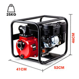 WARTON 2 8HP Petrol High Flow Water Transfer Pump Irrigation Volume Inch - Front View