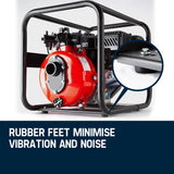 WARTON Petrol Water Pump 8HP Fire Fighting High Pressure Transfer Irrigation 4 - Close-Up Angle