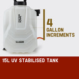 PROTEGE 15L Garden Weed Sprayer Multifunction Backpack Fertilizing Watering Farm - Front View