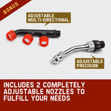 PROTEGE 15L Garden Weed Sprayer Multifunction Backpack Fertilizing Watering Farm - 45-Degree Angle