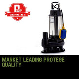 PROTEGE 2250W Submersible Dirty Water Pump Sewage Bore Septic Tank Well Sewerage - Front View