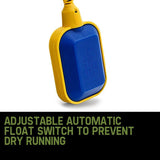 PROTEGE 2250W Submersible Dirty Water Pump Sewage Bore Septic Tank Well Sewerage - Top-Down View