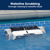WYBOT Osprey 700 Pro Cordless Robotic Pool Cleaner, Automatic Wall Climbing Vacuum with Strong Suction, Intelligent Path Planning, 90 Min Runtime, Quick Charge, Ideal for Above/In-ground Pools - 45-Degree Angle