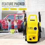 JET-USA 2100 PSI Electric High Pressure Cleaner Washer Gurney Water Pump Hose - Front View