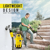 JET-USA 2100 PSI Electric High Pressure Cleaner Washer Gurney Water Pump Hose - Low Angle