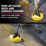 JET-USA RX550 Electric High Pressure Washer 3500PSI, 5 Nozzles, Spin & Wheel Brush, Deck Cleaner, Turbo Head, 10M Hose - Extra Image