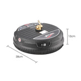 Jet-USA 15 Nylon Pressure Washer Surface Cleaner, 1/4 Fitting, For Concrete Driveway Patio Floor - Rear View