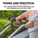 Jet-USA 21 Stainless Steel Pressure Washer Surface Cleaner with Yoke Handlebar, 3/8 Fitting, For Concrete Driveway Patio Floor - Close-Up Angle