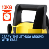 JET-USA 1800 PSI High Pressure Washer Electric Water Cleaner Gurney Pump 8M Hose - 45-Degree Angle