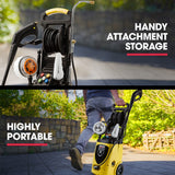 Jet-USA RX550 Electric High Pressure Washer 3500PSI Ultimate Pack, 5 Nozzles, Spin & Wheel Brush, Deck Cleaner, Turbo Head, Angled Lance, 30M Hose Reach - Extra Image