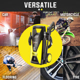 JET-USA 1800 PSI High Pressure Washer Cleaner Electric Water Gurney Pump Hose - Close-Up Angle