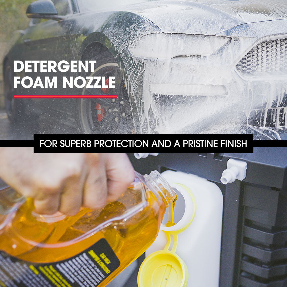 JET-USA RX540 Electric High Pressure Washer, 2800PSI 2 Nozzles, Brush Head, Deck Cleaner, Detergent Bottle, 10M Hose