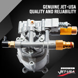 Pressure Washer Cleaner Replacement Pump, Jet-USA + other brands 3/4 Inch Shaft - Side View