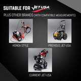 Pressure Washer Cleaner Replacement Pump, Jet-USA + other brands 3/4 Inch Shaft - Close-Up Angle