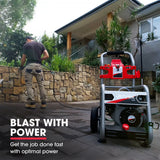 JET-USA 4800PSI Petrol Powered High Pressure Washer, - CX760 - Side View