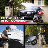 JET-USA 4800PSI Petrol Powered High Pressure Washer, - CX760 - Low Angle