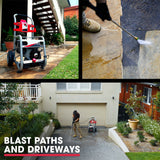 JET-USA 4800PSI Petrol Powered High Pressure Washer, - CX760 - Low Angle