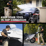 Jet-USA 7HP 4800PSI Petrol High Pressure Washer Gun Water Cleaner Gurney 4-Stroke Engine 30M Hose - Extra Image