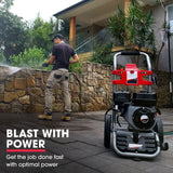 JET-USA 4800PSI Petrol Powered High Pressure Washer, - CX630 - Side View