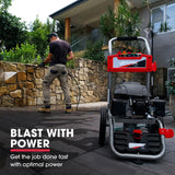 Jet-USA 4800PSI Petrol-Powered High Pressure Cleaner Washer Water Jet Power Hose - Side View