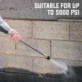 JET-USA 5000PSI Turbo Head Nozzle High Pressure Washer Water Cleaner 1/4 BSP - 45-Degree Angle