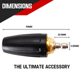 JET-USA 5000PSI Turbo Head Nozzle High Pressure Washer Water Cleaner 1/4 BSP - Extra Image