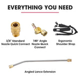Jet-USA 4000PSI 5.5M Long Telescopic Universal Pressure Washer Cleaner Pole Wand Extension Lance - Close-Up Angle