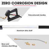 Jet-USA 4000PSI 5.5M Long Telescopic Universal Pressure Washer Cleaner Pole Wand Extension Lance - Side View