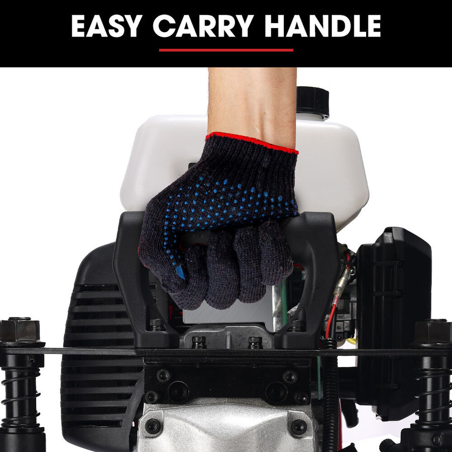 BAUMR-AG HP480 55cc 4-Stroke Petrol Post Driver, with 2 Piling Socket Sleeves