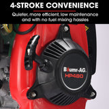 BAUMR-AG HP480 55cc 4-Stroke Petrol Post Driver, with 2 Piling Socket Sleeves - Low Angle