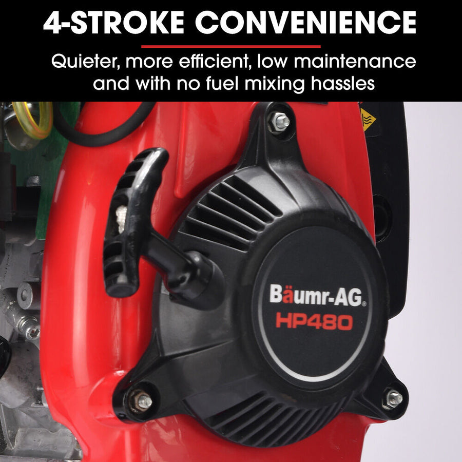 BAUMR-AG HP480 55cc 4-Stroke Petrol Post Driver, with 2 Piling Socket Sleeves