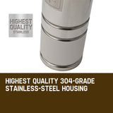 1HP Submersible Bore Water Pump Deep Well Irrigation Stainless Steel 240V - Top-Down View