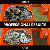 Unimac 86L Heavy Duty Multi Purpose Auto Parts Washer, with Removable Work Shelf, Parts Basket - Top-Down View