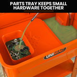 Unimac 86L Heavy Duty Multi Purpose Auto Parts Washer, with Removable Work Shelf, Parts Basket - Low Angle