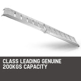 Bullet Aluminium Folding Loading Ramp Quad ATM Motorbike Trailer Truck 1.82m 200KG NEW - Close-Up Angle